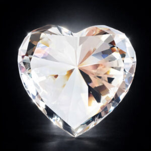 000 diamentowe serce grawerowane 8x8cm