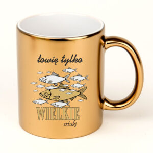 Kubek z nadrukiem Prezent dla Wędkarza. 325ml