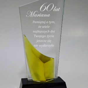 LC126Z statuetka grawerowana personalizowany prezent z okazji urodzin 23x10cm