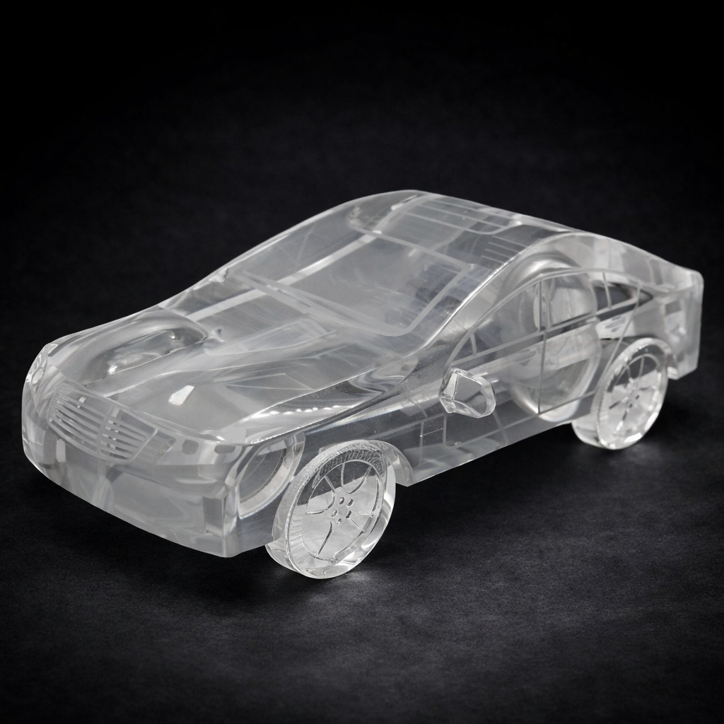 Grawerowany kryształowy model samochodu 13002