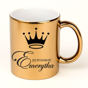 Kubek dla emerytki z dowolną dedykacją 325ml