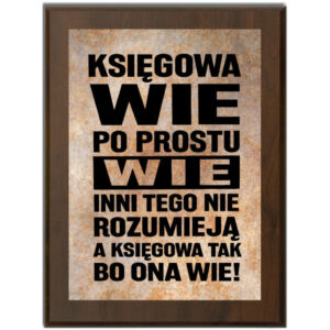 Dyplom typ 02 mały 15x20cm prezent dla księgowej